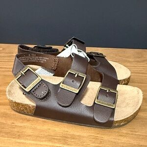 Old Navy Toddler Brown Sandals with Buckles